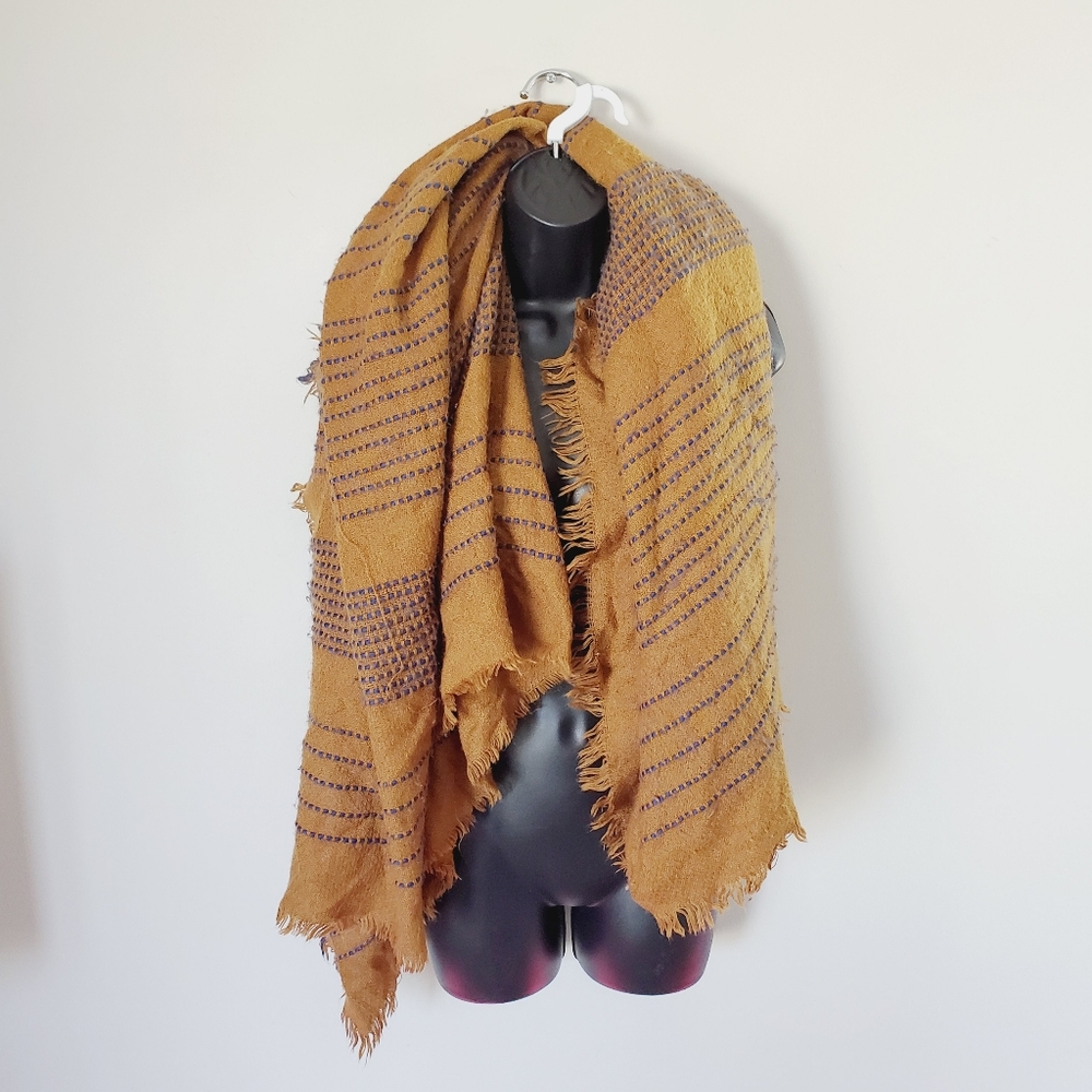 H1 Oak + Fort Boho Burnt Orange Blanket Scarf
